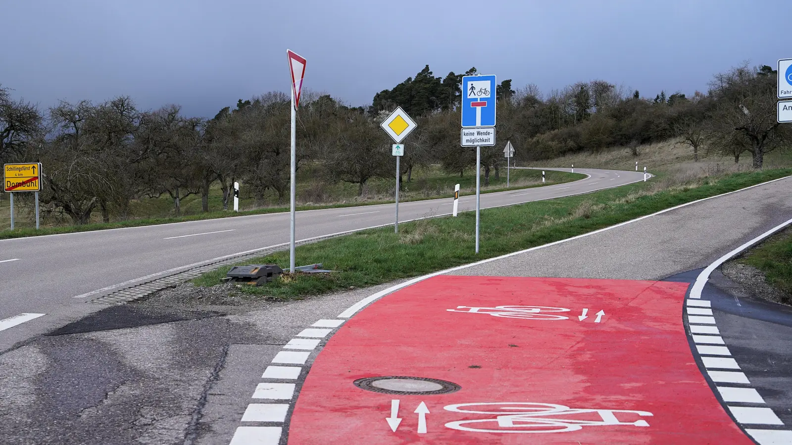 Der neue Radweg von Schillingfürst nach Dombühl wird am 26. April offiziell eingeweiht. (Foto: Simone Hedler)