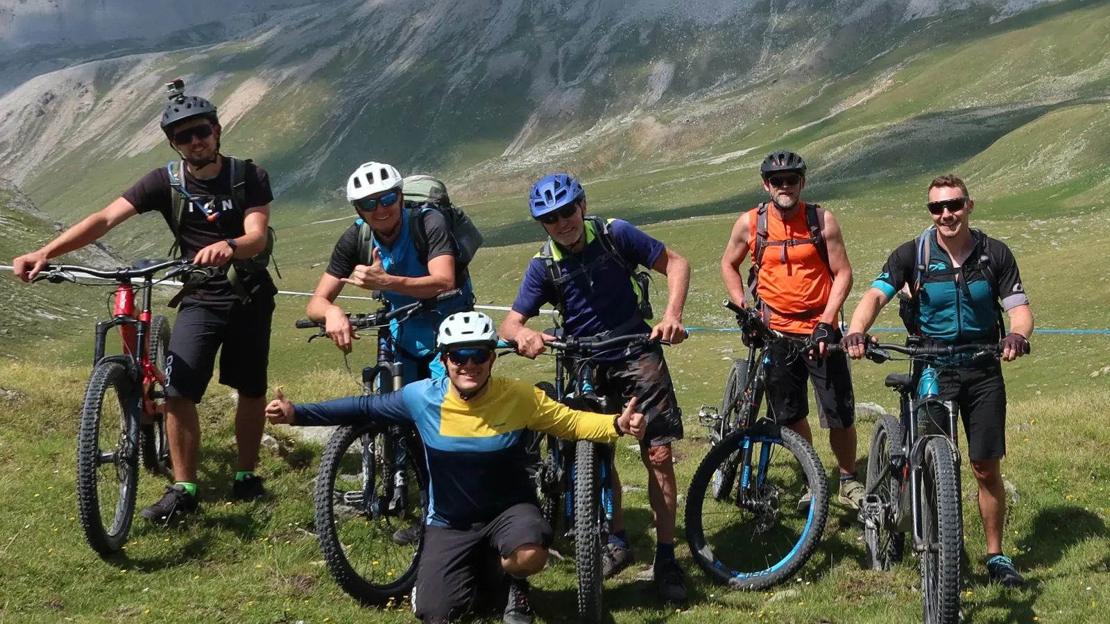 Ansbacher DAVler beim Alpen Cross in Österreich und Italien. (Foto: Roland Döllinger/Sylvia Pludra)