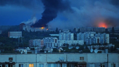 Charkiw wird immer wieder zum Ziel russischer Drohnen. (Archivbild) (Foto: Anatolii Lysianskyi/AP/dpa)