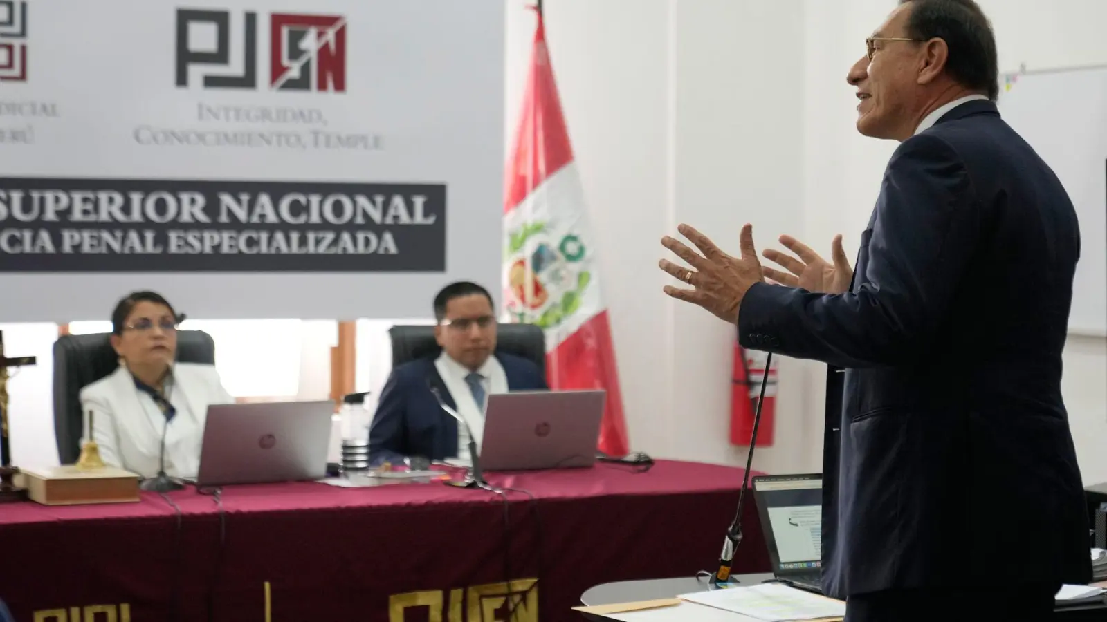 Vizcarra wurde zu 14 Jahren Haft verurteilt. (Archivbild) (Foto: Martin Mejia/AP/dpa)