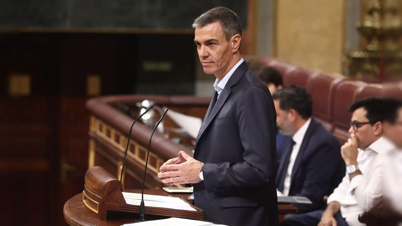 Spaniens Regierungschef Pedro Sánchez hat Falschinformationen in sozialen Netzwerken für den Massenandrang auf die Nordafrika-Exklave Ceuta von Ende Juli mitverantwortlich gemacht. (Archivbild) (Foto: Eduardo Parra/EUROPA PRESS/dpa)