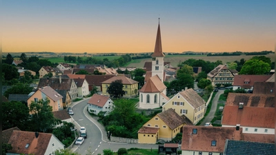 Zwischen Frankenhöhe und Taubertal – Steinsfeld überzeugt als lebenswerte Gemeinde. (Foto: Gemeinde Steinsfeld)