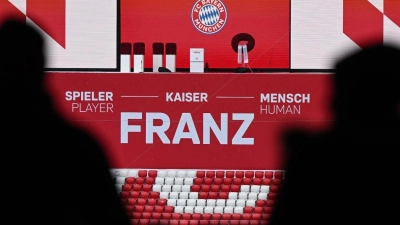 Gedenkfeier des FC Bayern München für Franz Beckenbauer in der Allianz Arena. (Foto: Sven Hoppe/dpa)