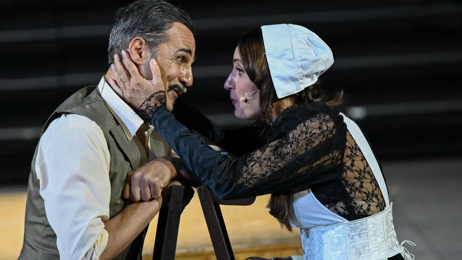 Viel Emotionen gibt es in den Bad Hersfelder „Sommernachtsträumen“. (Foto Produktion) (Foto: Uwe Zucchi/dpa)