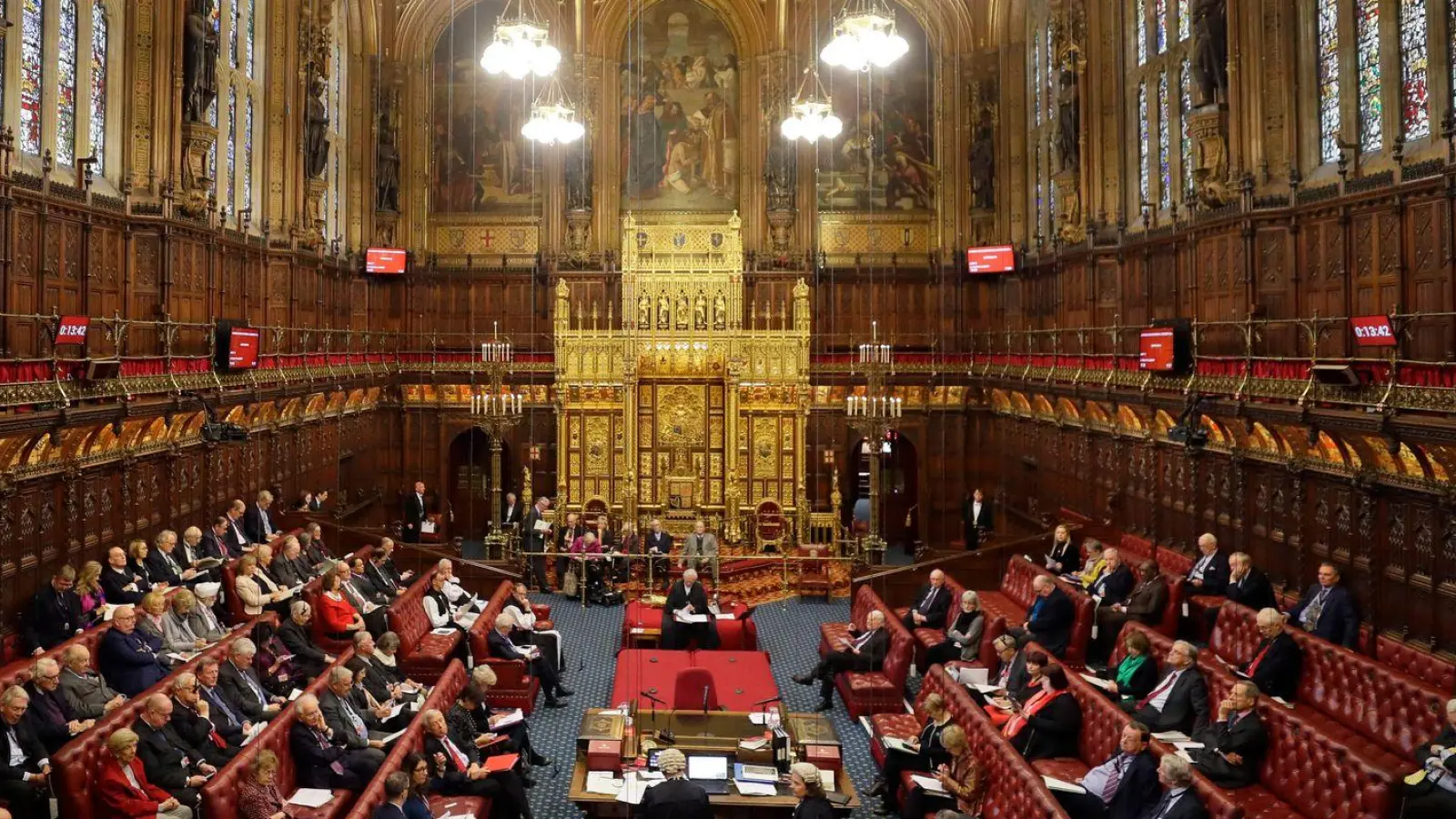 Mit etwa 800 Mitgliedern gilt das House of Lords als zweitgrößte Parlamentskammer der Welt. (Archivbild) (Foto: Kirsty Wigglesworth/AP POOL/dpa)