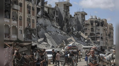 Chan Junis ist erneut Schauplatz eines israelischen Luftangriffs. (Archivbild)   (Foto: Abed Rahim Khatib/dpa)