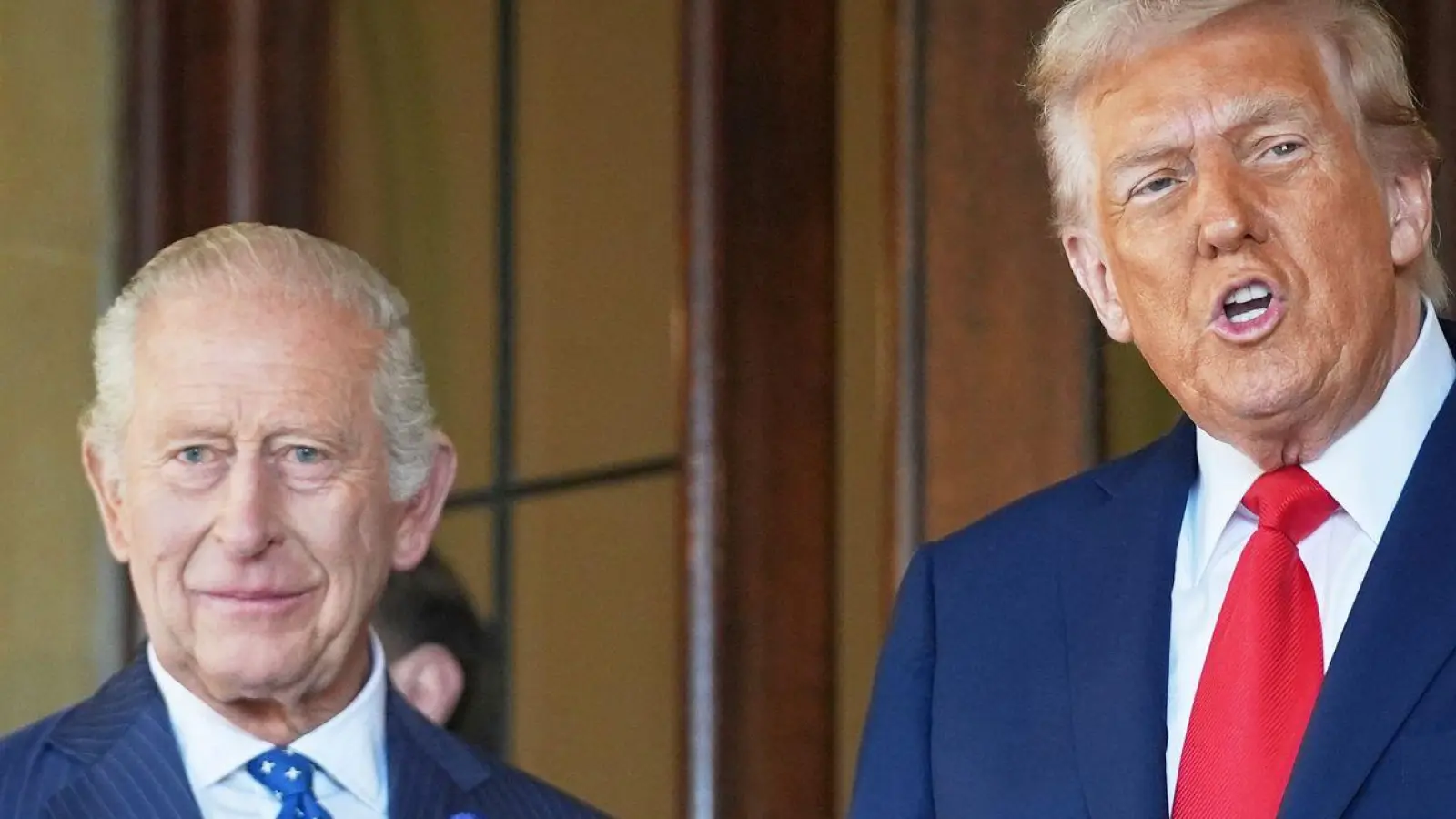 Donald Trump gilt als Fan der britischen Monarchie. (Archivbild) (Foto: Evan Vucci/AP/dpa)