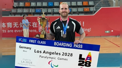 Mit Silbermedaille und Paralympics-Ticket: Fabian Diehm.  (Foto: Goalball Germany)