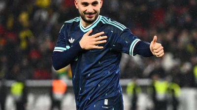 Mann des Abends in Stuttgart: VfB-Profi Deniz Undav schoss die Nationalmannschaft zum Sieg gegen Ghana. (Foto: Tom Weller/dpa)