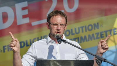 Einziger Kandidat für die Bürgermeisterwahl in Großschirma: der AfD-Politiker Rolf Weigand (Foto: Patrick Pleul/dpa-Zentralbild/dpa)