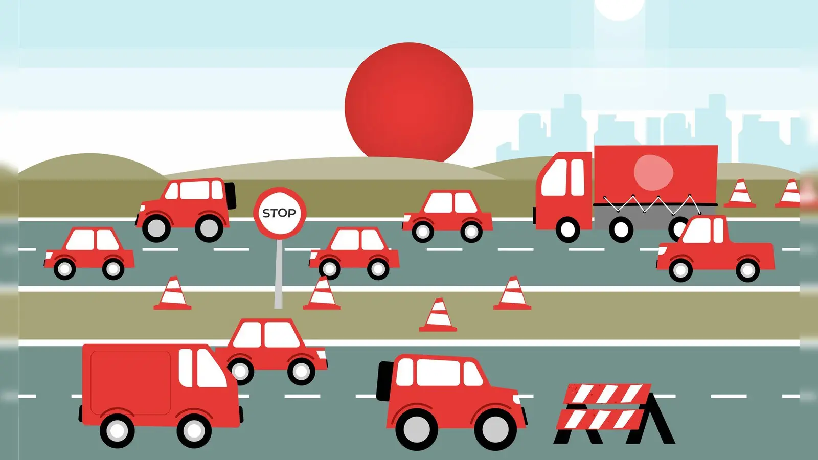 Winterferien: Am kommenden Wochenende (7. bis 9. Februar) dürfte es auf den Autobahnen wieder voller werden. (Foto: dpa-infografik GmbH/dpa-tmn)