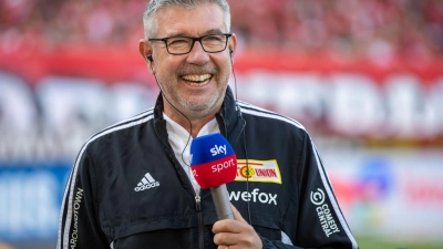 Trainer Urs Fischer von Union Berlin erhofft sich von seiner Mannschaft ein gutes Ergebnis im Europacup. (Foto: Andreas Gora/dpa)