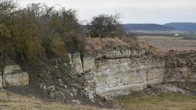 In der Region (wie hier bei Markt Nordheim) wurde und wird Gips abgebaut. Nach dem Wegfall des REA-Gipses aus der Kohleverstromung sucht Knauf in einem Zusammenschluss mit einem Recycling-Unternehmen nach anderen Wegen, Gips zu recyceln. Für den Landkreis Neustadt/Aisch-Bad Windsheim wäre die Ansiedlung des Weltunternehmens ein Coup.  (Archivbild: Anita Dlugoß)