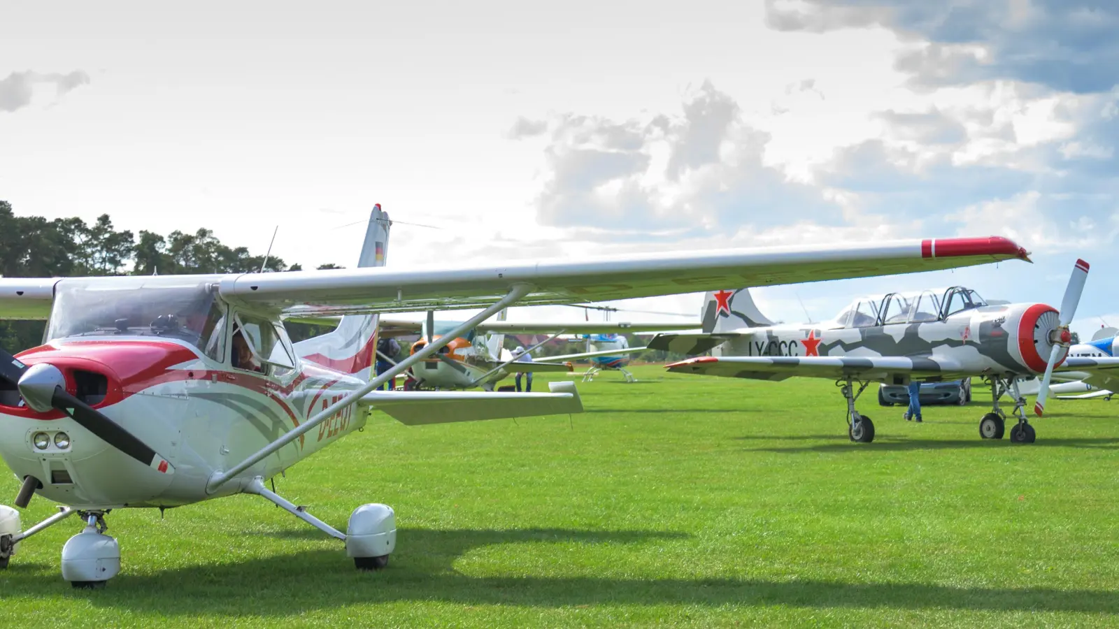 Eine große Vielfalt an Flugzeugen ist während der Show zu bestaunen. (Foto: René Chlopotowski)