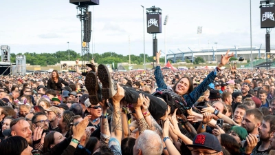 Wie bei der Jubiläumsausgabe 2025 ist Rock im Park in diesem Jahr wieder ausverkauft. (Archivbild) (Foto: Daniel Karmann/dpa)