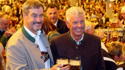 Große-Oktoberfest-Koalition: Markus Söder (l.) und Dieter Reiter (Foto: Stefan Puchner/dpa)