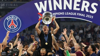 Trainer Luis Enrique war das Hirn hinter dem unerwarteten PSG-Triumph. (Foto: Christian Charisius/dpa)