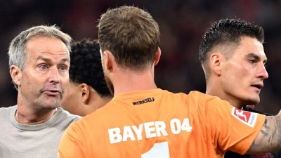 Kasper Hjulmand freut sich über ein gelungenes Debüt bei Bayer Leverkusen. (Foto: Federico Gambarini/dpa)