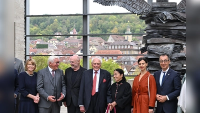 Wiedereröffnung der erweiterten Kunsthalle Würth mit Bundespräsident Frank-Walter Steinmeier. (Foto - aktuell) (Foto: Bernd Weißbrod/dpa)