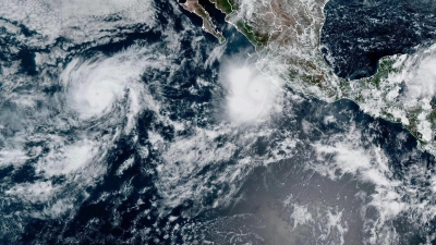 Im Ostpazifik ist die diesjährige Hurrikansaison sehr aktiv. Im Atlantik ist sie dagegen ruhig. (Foto: Uncredited/NOAA/AP/dpa)