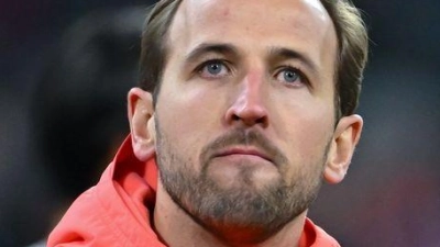 Fühlt sich beim FC Bayern wohl: Harry Kane. (Archivfoto) (Foto: Sven Hoppe/dpa)