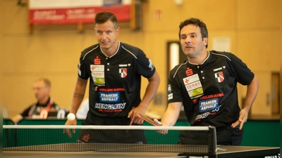 Auch Petr David (links) und Bojan Tokic (hier in der Vorsaison) gehören weiterhin zum Aufgebot des TSV Windsbach. (Foto: Markus Zahn)