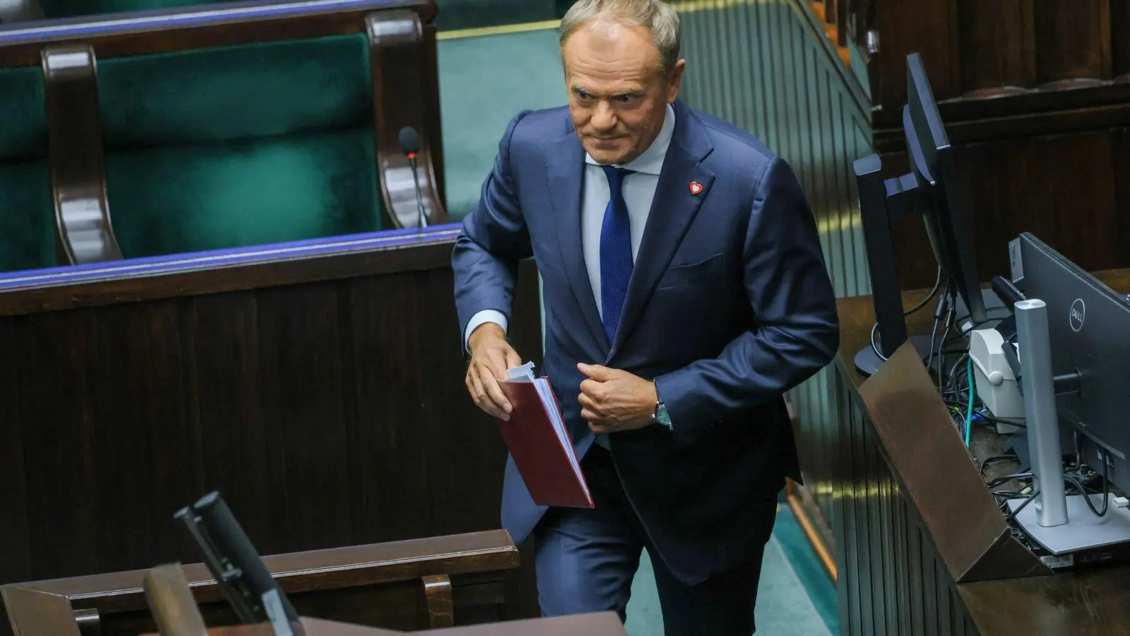 Polens Ministerpräsident Donald Tusk hat eine Vertrauensabstimmung überstanden, (Foto aktuell) (Foto: Rafal Guz/PAP/dpa)