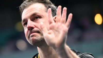 Timo Boll kamen nach dem letzten Match die Tränen. (Foto: Marijan Murat/dpa)