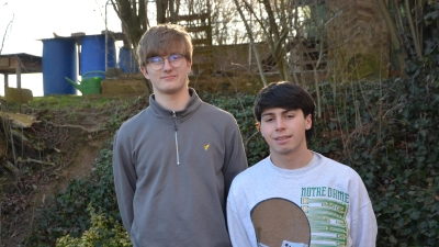 Die beiden Austauschschüler Jonas Hupp (links) und Lorenzo Metifogo verstanden sich auch beim kürzlich zu Ende gegangenen Gegenbesuch des Argentiniers in Seenheim bestens, ... (Foto: Christa Frühwald)