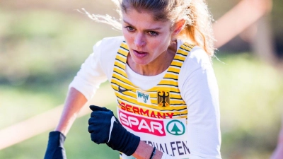 Benötigte für die zehn Kilometer beim Osterlauf in Paderborn 32:09 Minuten: Konstanze Klosterhalfen. (Foto: Jasper Jacobs/BELGA/dpa)