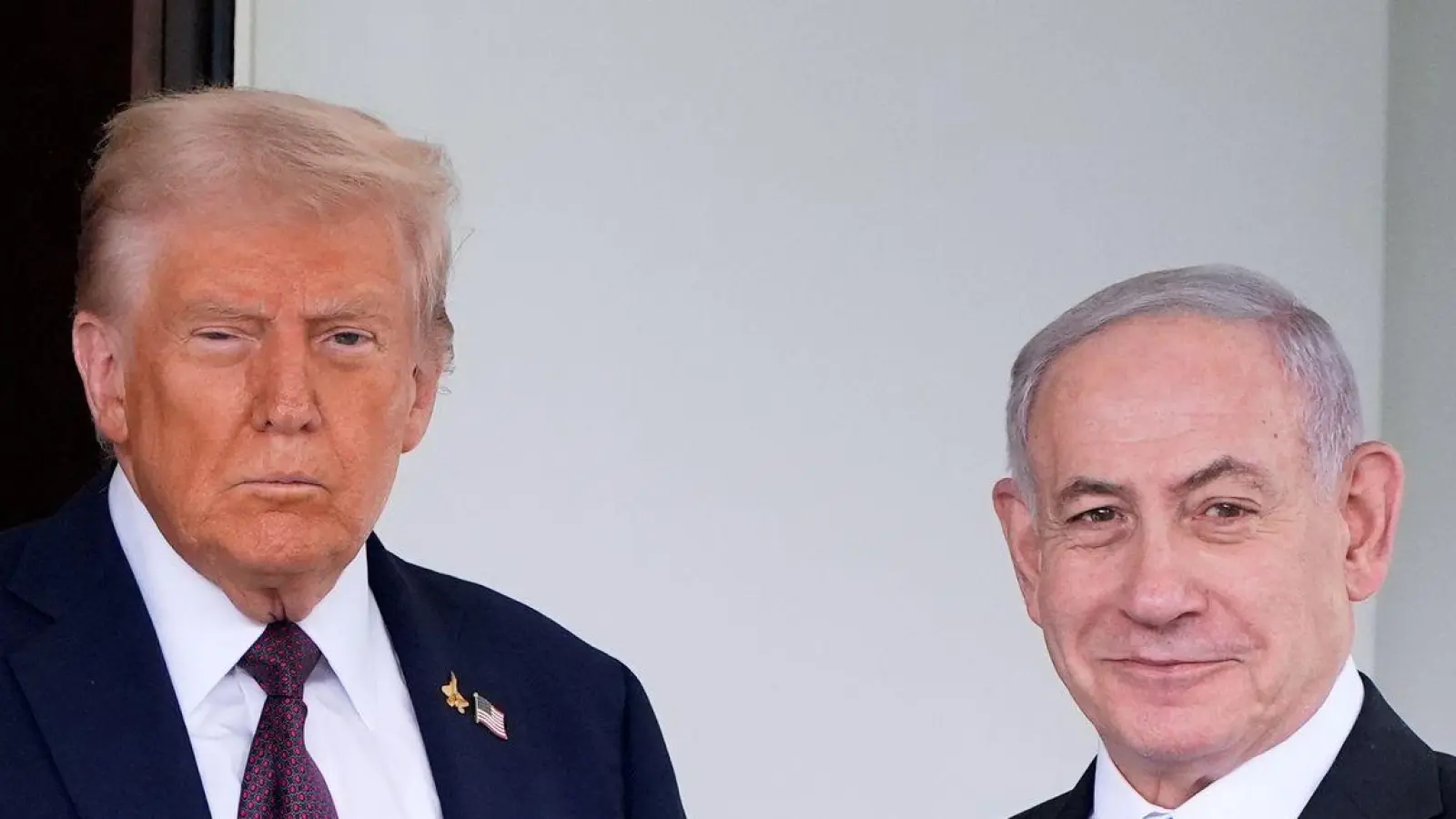 Israels Ministerpräsident Benjamin Netanjahu traf US-Präsident Donald Trump am Montag im Weißen Haus. (Foto: Alex Brandon/AP/dpa)