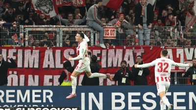 Kölner Jubel: Saïd El Mala hat dem FC in Bremen einen Punkt gerettet.  (Foto: Carmen Jaspersen/dpa)