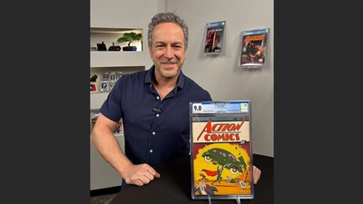 Das jetzt verkaufte Comic sei ein seltenes Exemplar und dazu in einem sehr guten Zustand, teilte Vincent Zurzolo, Präsident von Metropolis Collectibles/ComicConnect, mit. (Foto: Andrew Wilson/Metropolis Collectibles Inc/AP/dpa)