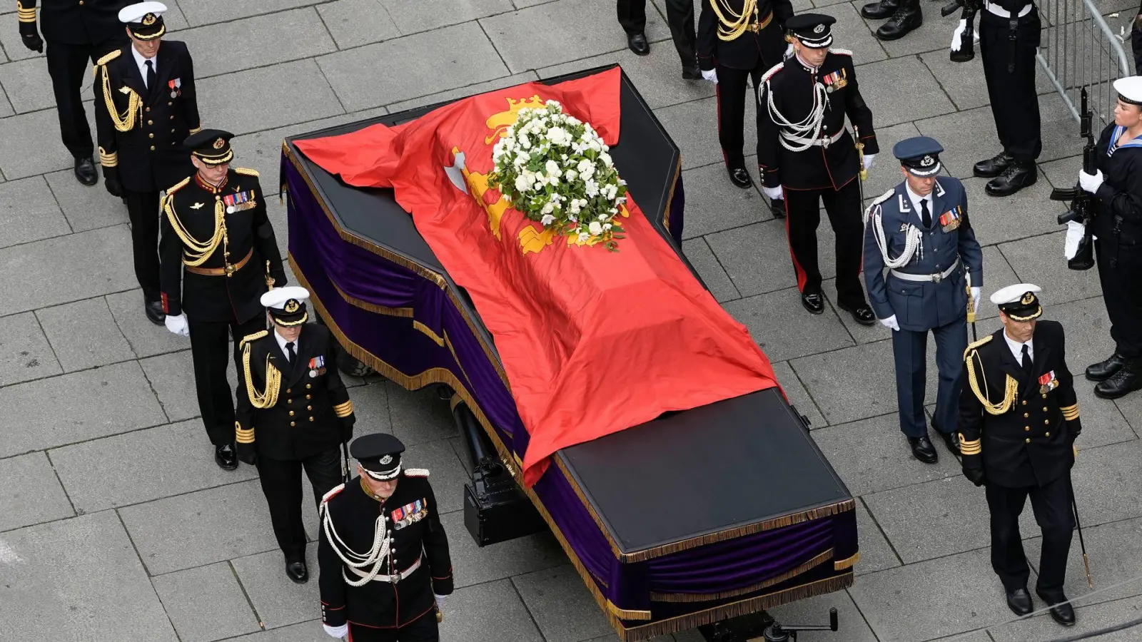 Harald V. hat seine letzte Reise angetreten. (Foto: Cornelius Poppe/NTB Scanpix/AP/dpa)