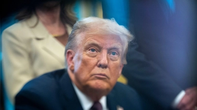 US-Präsident Donald Trump verklagt nach eigenen Angaben die „New York Times“. (Foto: Alex Brandon/AP/dpa)