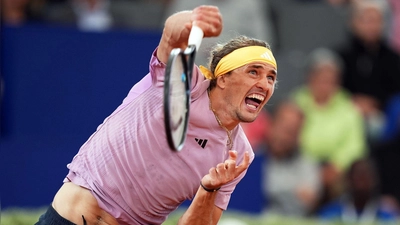 Alexander Zverev spielte sein erstes Match am Rothenbaum. (Foto: Marcus Brandt/dpa)