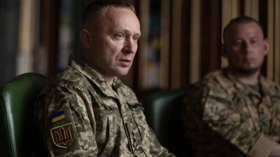 Drapatyj gilt als einer der beliebtesten Heerführer in der Ukraine.  (Foto: Uncredited/Ukrainian Presidential Press Office/AP/dpa)