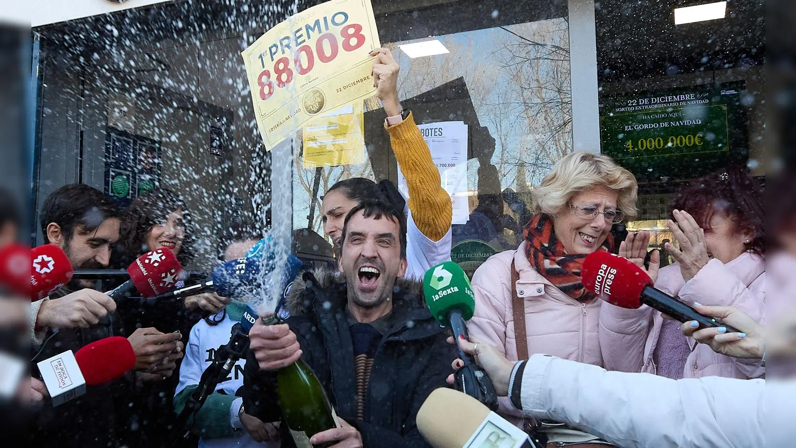 Der Hauptgewinn beträgt vier Millionen Euro für ein ganzes Los. (Archivfoto) (Foto: Jesus Hellin/EUROPA PRESS/dpa)