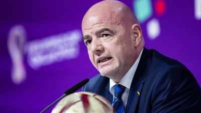 FIFA-Chef Gianni Infantino lässt die neue Club-WM in elf US-Städten austragen. (Foto: Tom Weller/dpa)