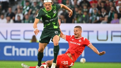 Fabian Reese deutete seine Klasse im Wolfsburg-Trikot immer wieder an. (Foto: Swen Pförtner/dpa)