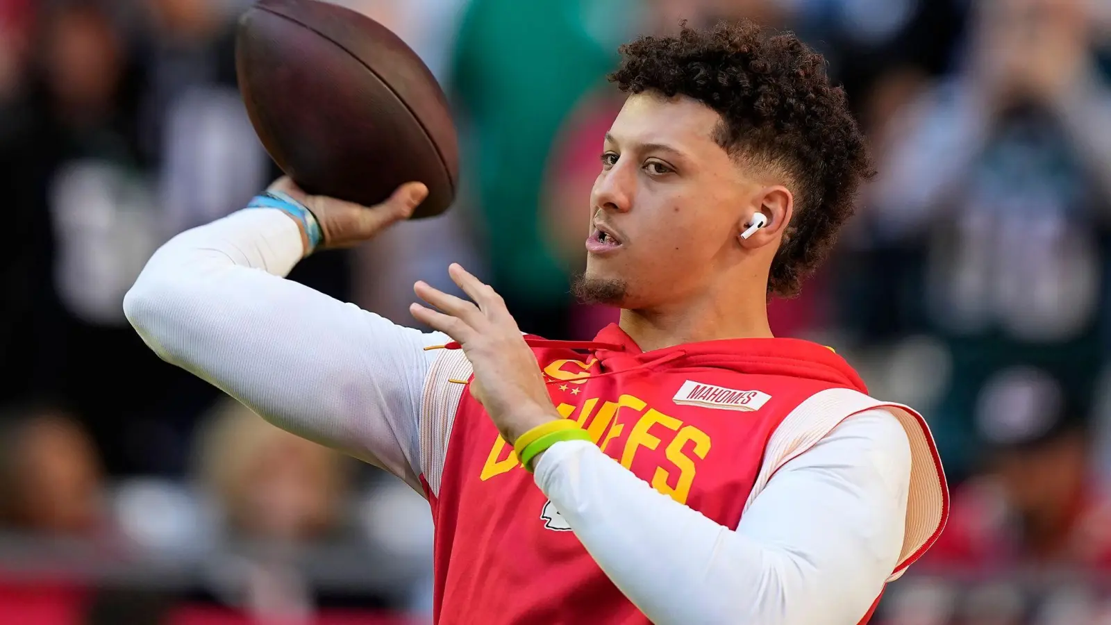 Trifft am Sonntag in Frankfurt auf die Miami Dolphins: Kansas City Chiefs-Quarterback Patrick Mahomes. (Foto: Brynn Anderson/AP/dpa)