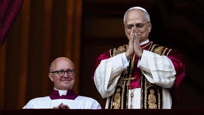 Der neue Papst Leo XIV. (Foto: Oliver Weiken/dpa)