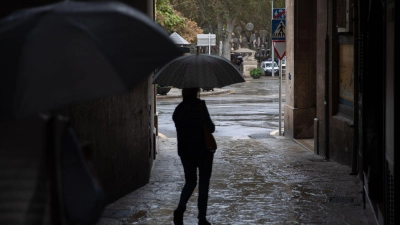 Auf Mallorca verzog sich das neue Unwetter nach heftigem Regen schnell wieder. (Foto: Clara Margais/dpa)