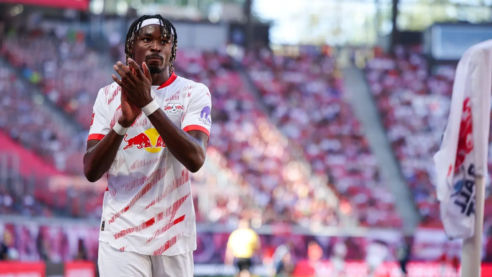 Bei RB Leipzig vor dem Abgang: Mohamed Simakan. (Foto: Jan Woitas/dpa)