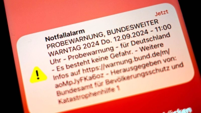 Am 11. September findet wieder der bundesweite Warntag statt. (Symbolbild: Sina Schuldt/dpa)
