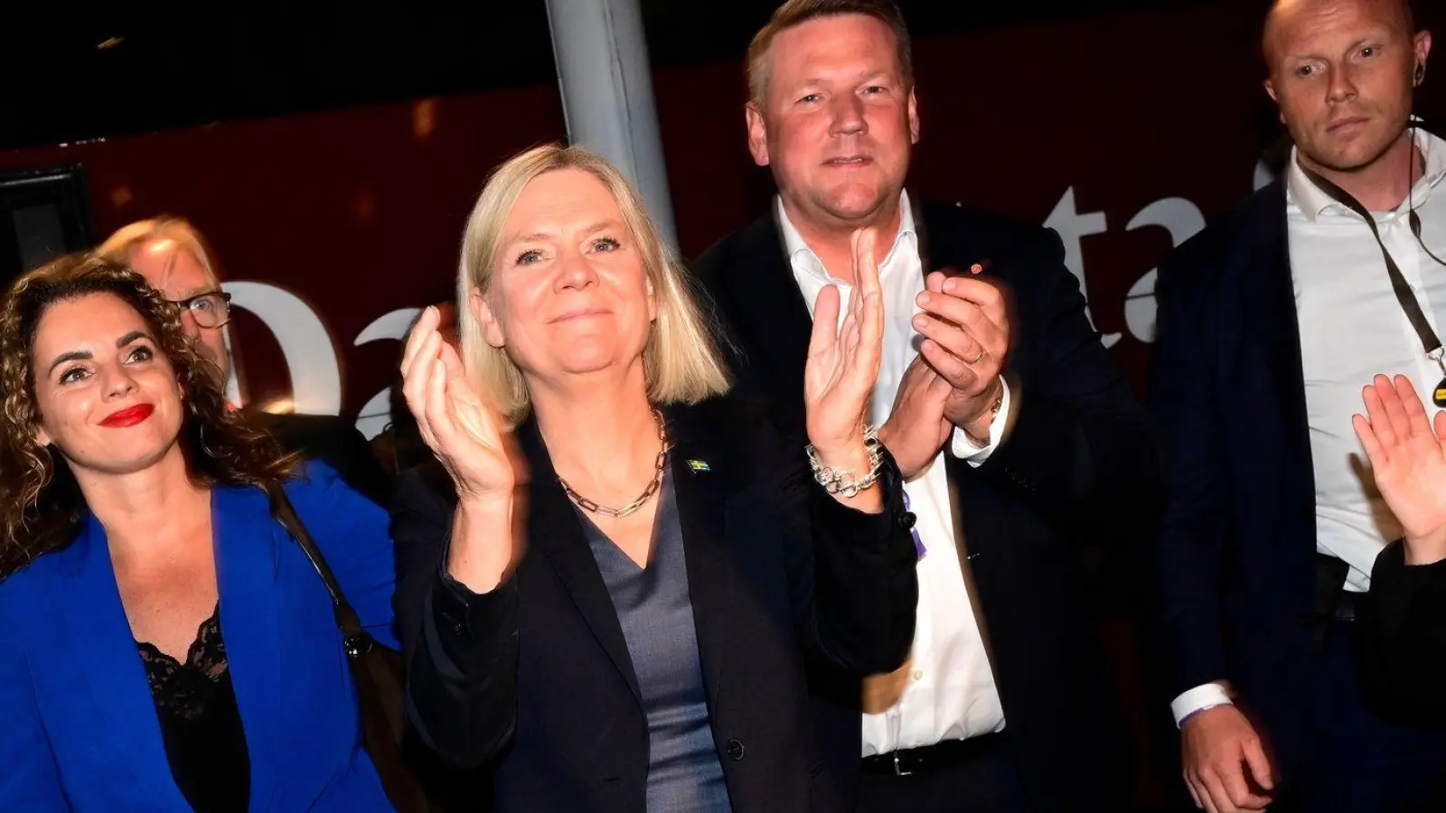 Magdalena Anderssons Sozialdemokraten wurden stärkste Kraft. (Archivbild) (Foto: Jonas Ekstroemer/TT News Agency/AP/dpa)