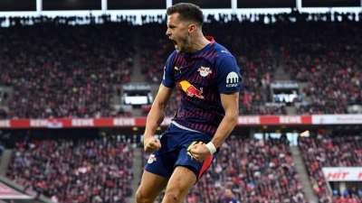 Hatte viel Grund zum Jubeln: Christoph Baumgartner. (Foto: Federico Gambarini/dpa)