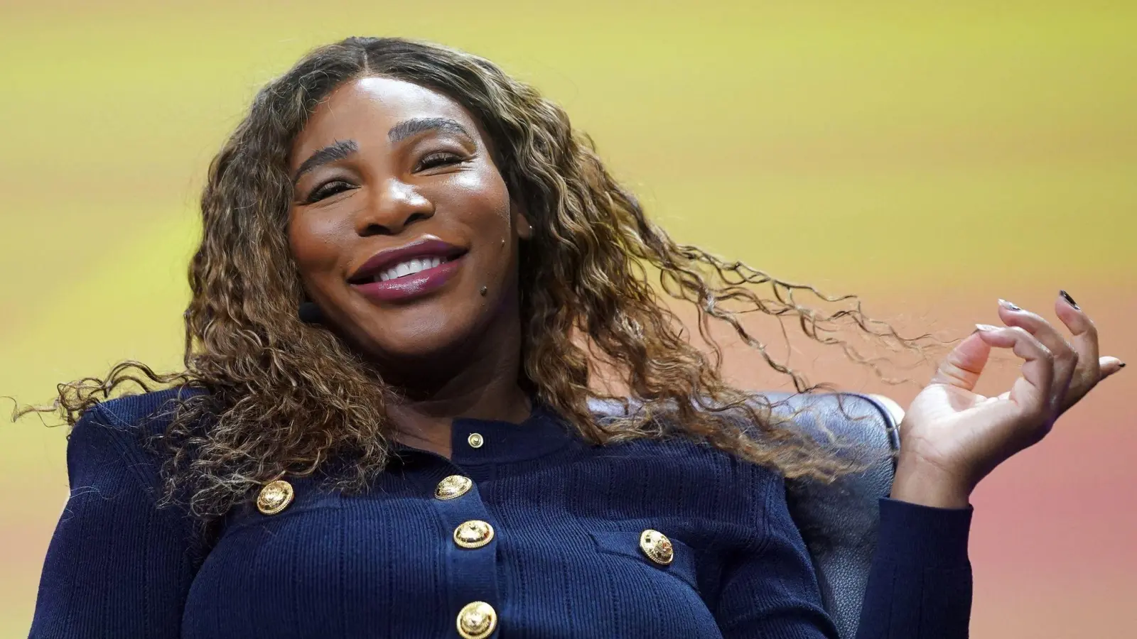 Inszeniert mit Drohne ihre „Gender Reveal“-Party: Serena Williams. (Foto: Marcus Brandt/dpa)