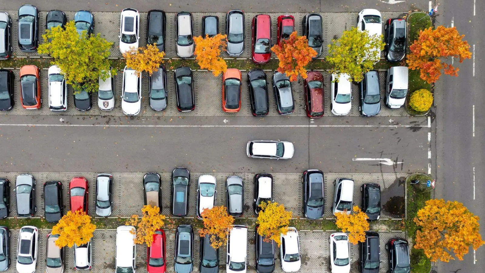 Viele, viele bunte Autos: Jedes ist leicht anders - das gilt auch für die persönlichen Lebensumstände der Halter. Die können sich aber ändern und unter Umständen den Versicherungsschutz günstiger machen. (Foto: Jan Woitas/dpa/dpa-tmn)