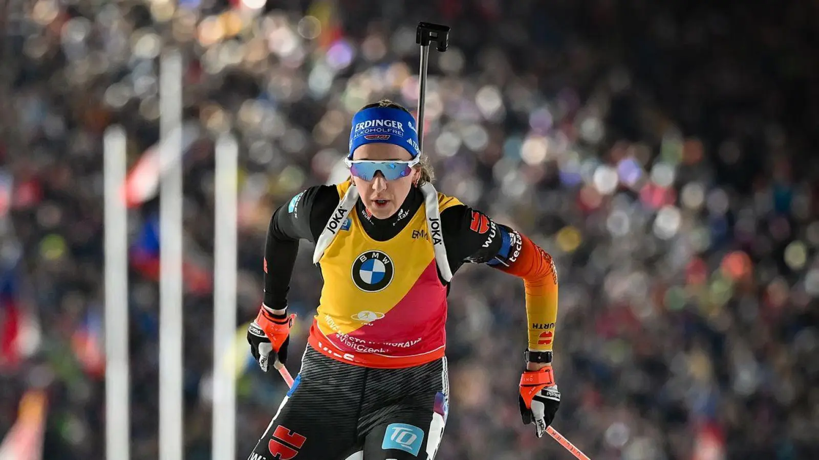 Für Franziska Preuß wird es im Kampf um das Gelbe Trikot beim Saisonfinale sehr schwer. (Foto: Lubo Pavlíèek/CTK/dpa)